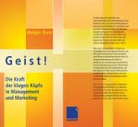 cover of the book Geist!: Die Kraft der klugen Köpfe in Management und Marketing