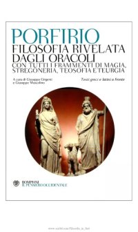 cover of the book Filosofia rivelata dagli Oracoli