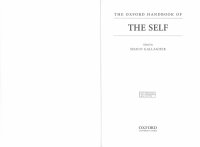 cover of the book The Oxford Handbook of the Self