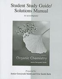 cover of the book Study Guide/Solutions Manual for Organic Chemistry