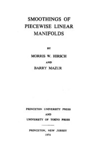 cover of the book Smoothings of piecewise linear manifolds