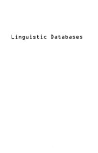 cover of the book Linguistic databases