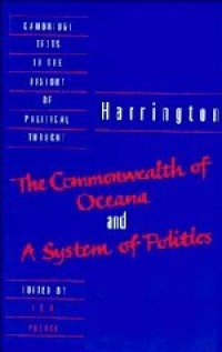 cover of the book Harrington: 'The Commonwealth of Oceana' and 'A System of Politics'