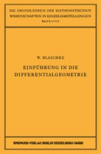 cover of the book Einführung in die Differentialgeometrie