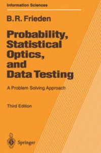 cover of the book Probability, Statistical Optics, and Data Testing: A Problem Solving Approach