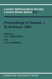 cover of the book Proceedings of Groups - St. Andrews 1985