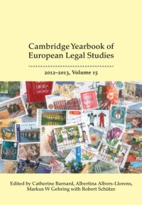 cover of the book Cambridge Yearbook of European Legal Studies. Volume 15, 2012-2013