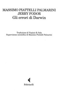 cover of the book Gli errori di Darwin.