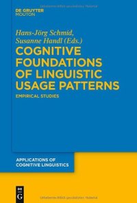 cover of the book Cognitive foundations of linguistic usage patterns