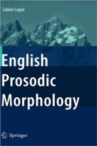 cover of the book English prosodic morphology