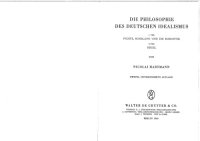 cover of the book Die Philosophie des deutschen Idealismus I. Teil:Fichte, Schelling und die Romantik II. Teil: Hegel