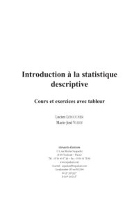 cover of the book Introduction à la statistique descriptive : cours et exercices avec tableur