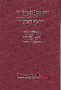 cover of the book Relations of language and thought : the view from sign language and deaf children