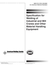 cover of the book Specification for welding of industrial and mill cranes and other material handling equipment