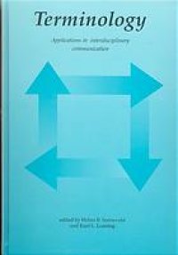 cover of the book Terminology : applications in interdisciplinary communication