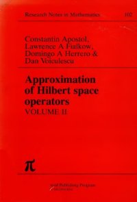 cover of the book Approximation of Hilbert Space Operators: v. 2