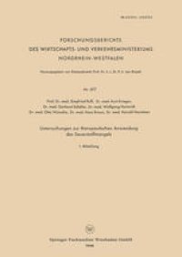 cover of the book Untersuchungen zur therapeutischen Anwendung des Sauerstoffmangels