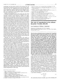 cover of the book [Article] The costs of reproduction in the collared flycatcher Ficedula albicollis