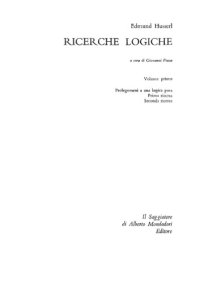 cover of the book Ricerche Logiche