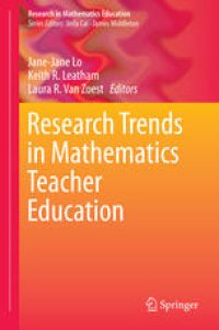 cover of the book Research Trends in Mathematics Teacher Education