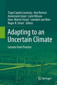 cover of the book Adapting to an Uncertain Climate: Lessons From Practice