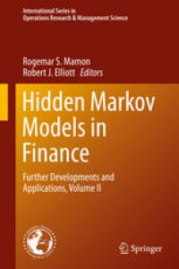 cover of the book Hidden Markov Models in Finance: Further Developments and Applications, Volume II