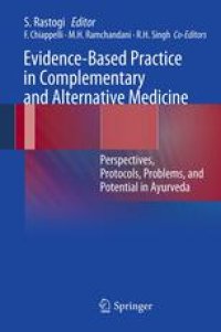 cover of the book Evidence-Based Practice in Complementary and Alternative Medicine: Perspectives, Protocols, Problems and Potential in Ayurveda