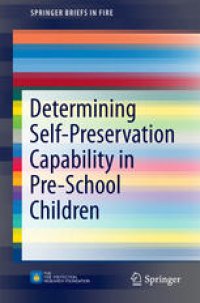 cover of the book Determining Self-Preservation Capability in Pre-School Children