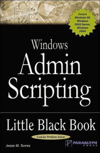 cover of the book Windows Admin Scripting Little Black Book, Paraglyph Press