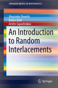 cover of the book An Introduction to Random Interlacements