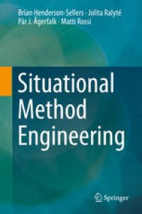 cover of the book Situational Method Engineering