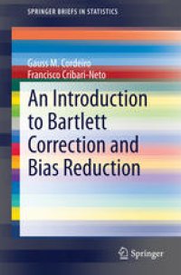 cover of the book An Introduction to Bartlett Correction and Bias Reduction