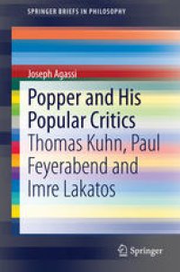 cover of the book Popper and His Popular Critics: Thomas Kuhn, Paul Feyerabend and Imre Lakatos