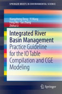 cover of the book Integrated River Basin Management: Practice Guideline for the IO Table Compilation and CGE Modeling