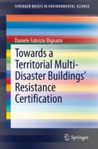 cover of the book Towards a Territorial Multi-Disaster Buildings’ Resistance Certification