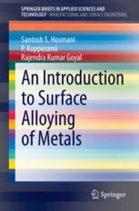 cover of the book An Introduction to Surface Alloying of Metals