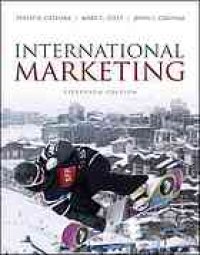 cover of the book International marketing