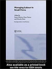 cover of the book Managing labour in small firms