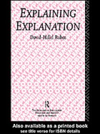 cover of the book Explaining explanation