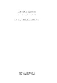 cover of the book Differential equations : linear, nonlinear, ordinary, partial