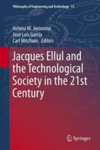 cover of the book Jacques Ellul and the Technological Society in the 21st Century