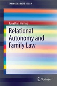 cover of the book Relational autonomy and family law