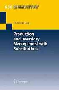 cover of the book Production and inventory management with substitutions