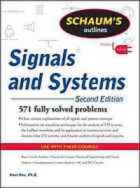 cover of the book Schaums outlines signals and systems