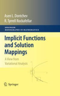 cover of the book Implicit Functions and Solution Mappings: A View from Variational Analysis