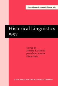 cover of the book Historical Linguistics 1997: Selected Papers from the 13th International Conference on Historical Linguistics, Düsseldorf, 10-17 August 1997