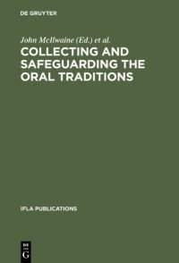 cover of the book IFLA 95: Collecting and Safeguarding the Oral Traditions