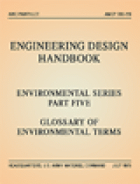 cover of the book Engineering Design Handbook, Environmental Series, Part Five: Glossary of Environmental Terms