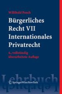 cover of the book Bürgerliches Recht Band VII Internationales Privatrecht