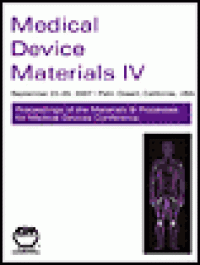 cover of the book Medical Device Materials IV - Proceedings from the 2007 Materials & Processes for Medical Devices Conference